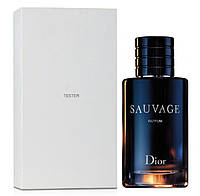 Мужские духи Christian Dior Sauvage Parfum Духи Tester (Кристиан Диор Саваж Парфюм) 100 ml/мл Тестер
