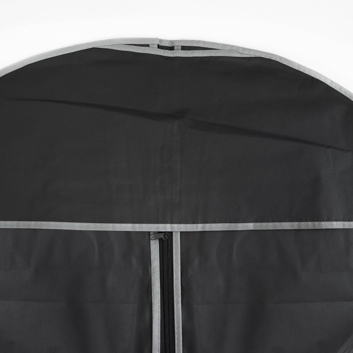 Чехол для одежды на молнии 100х60 см Черный с надписью, чехол на вешалку для одежды (чохол на одяг) (GK) - фото 3 - id-p1934683492