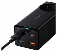 Baseus GaN3 Pro 2x USB + 2x USB-C + AC, 65W, фото 4