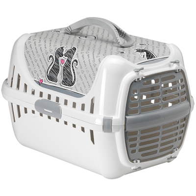 Переноска Moderna (Модерна) Trendy Runner Cats In Love для котів з пластиковими дверима 50х32х34,5 см