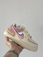 Женские кроссовки Nike Air Force 1 Low Shadow Cashmere Purple Pink White CI0919-700