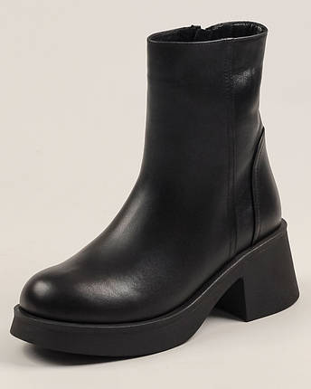 Черевики демі Guero 5087808 39 чорні шкіра 36, фото 1