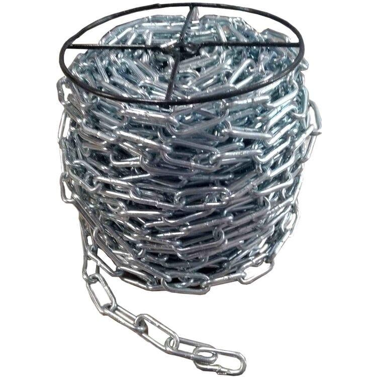 Ланцюг з короткою ланкою оцинкований ТМ "VIROK" DIN 5685A; Ø= 5 ММ, 25 КГ, L= 54 М ± 1,0% (TR), фото 1