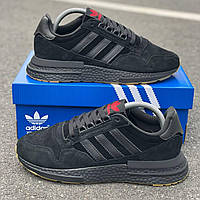 Мужские кроссовки Adidas ZX 500 Black Red 13006