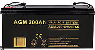 Аккумулятор для резервного питания Volt Polska AGM 12V 200Ah VRLA ИБП-UPS аккумуляторные батареи