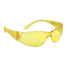 Окуляри захисні пластикові жовті, фото 1