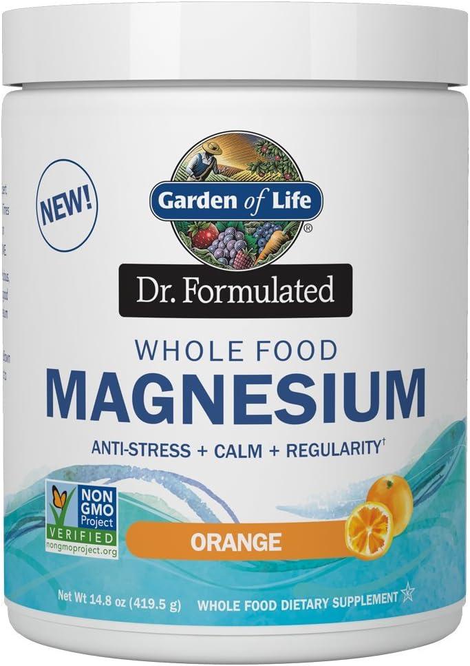 Garden of Life Dr. Formulated Whole Food Magnesium Powder Orange 419 gr, фото 1