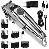 Професійна машинка для стрижки акумуляторна з насадками Adler AD 2831 (до 180 хв роботи, керамічне лезо), фото 4