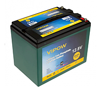Аккумуляторная батарея Vipow LiFePO4 12,8V 50Ah со встроенной ВМS платой 40A, (255*220*170)