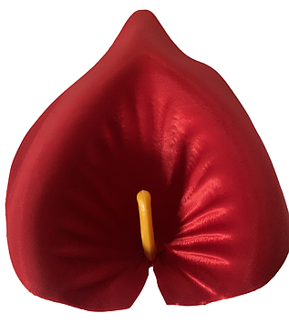 Кала штучна (атлас) угорська червона (G001-14)|13 см | Упаковка 100 шт