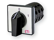 Кулачковий пакетний перемикач (0-1, сіро-чорний), ETI, 4, 16