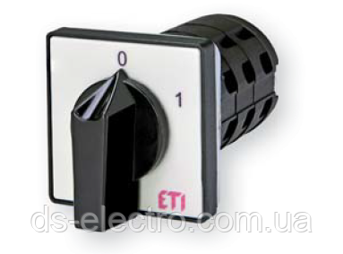 Кулачковий пакетний перемикач (0-1, сіро-чорний), ETI, 4, 18