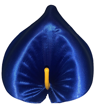 Кала штучна (атлас) угорська синя (G001-16)|13 см | Упаковка 100 шт