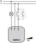 Диммер SMR-S (до 300W, активн.+индукт.навантаження) (в монтажну коробку), фото 2