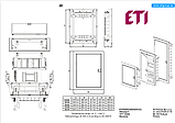 Щит металопластиковий ECG14 (12+2мод., метал.білі дверцята), фото 3