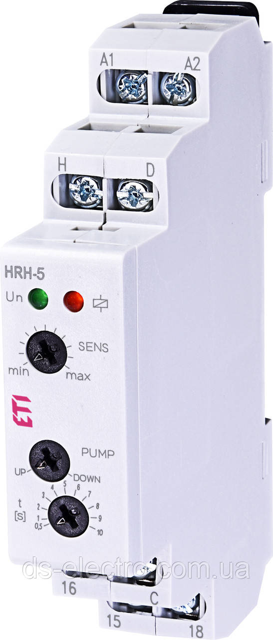 Реле контролю рівня рідини HRH-5 UNI 24..240V AC/DC (1x16A_AC1)