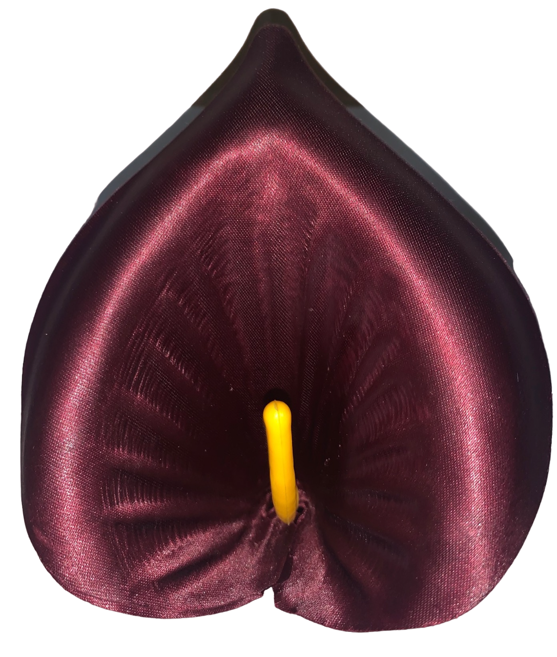 Кала штучна (атлас) угорська  темно-бордова (G001-13)|13 см | Упаковка 100 шт