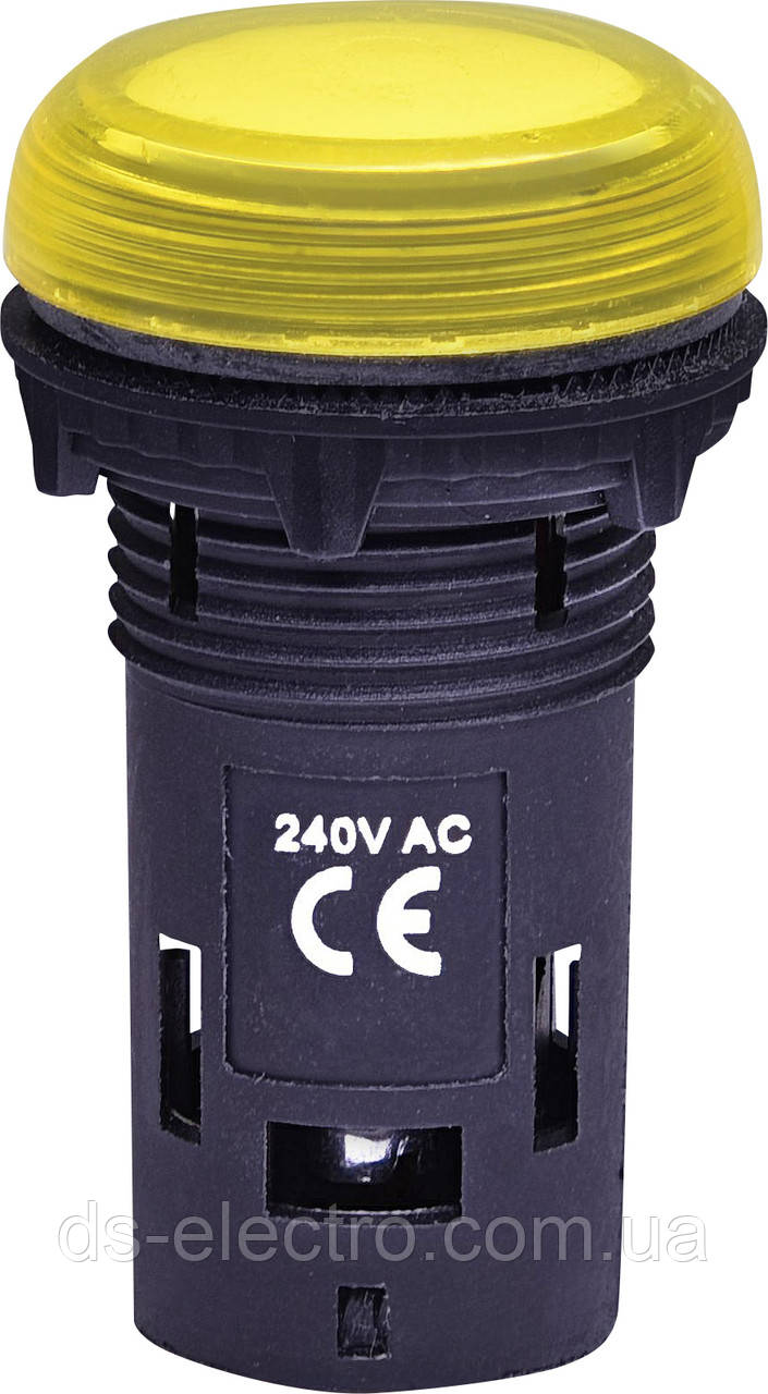 Лампа сигнальна LED, ETI - ECLI-240A-Y 240V AC (жовта)