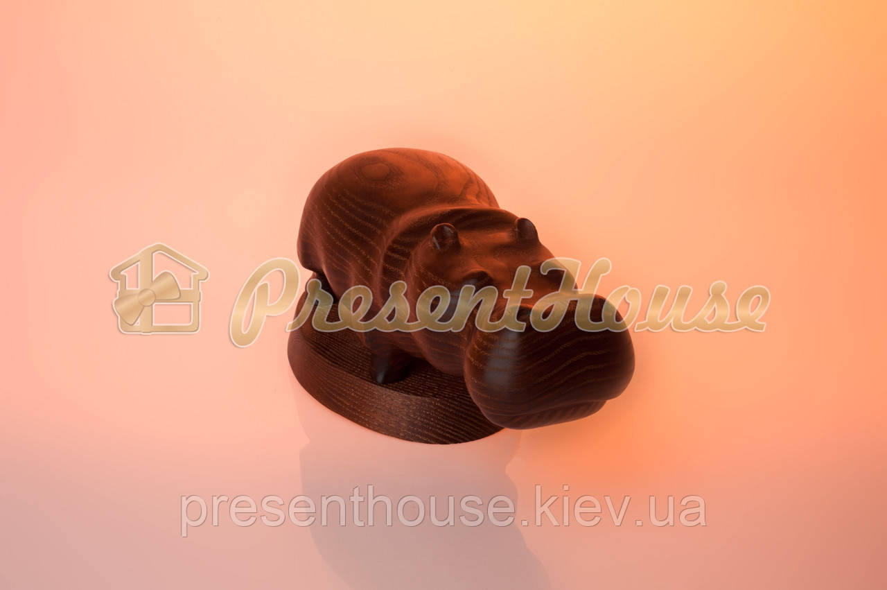 Статуэтка бегемот коричневый - фото 2 - id-p59756099