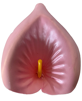 Кала штучна (атлас) угорська ніжно-рожева (G001-25)|13 см | Упаковка 100 шт