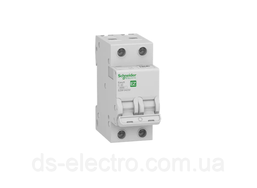 Автоматичний вимикач Schneider Electric EASY 9 (2Полюса/З 4,5 кА)