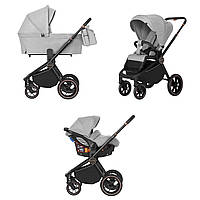 Коляска универсальная CARRELLO Epica (3in1) Silver Grey