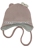 Оптом дитячі в'язані шапки 46, 48, 50, 52, 54 розмір теплі головні гуртом опт (ОШТ313), фото 2
