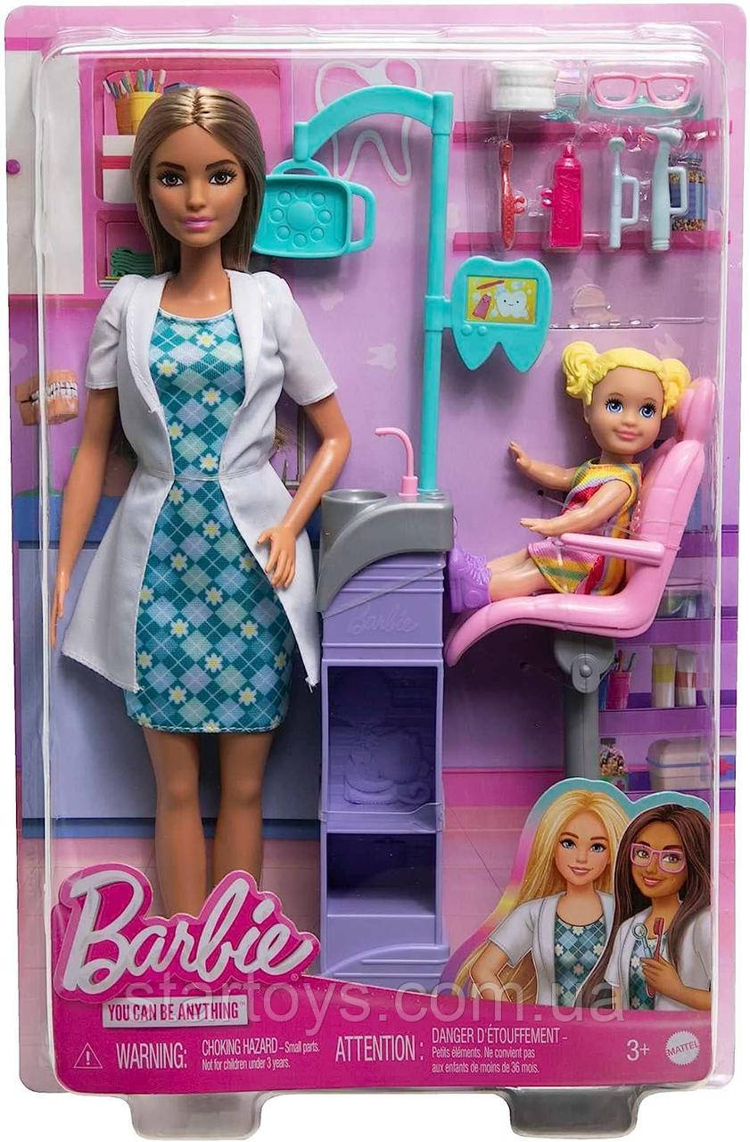 Ігровий набір Барбі дитячий дантист з аксесуарами Barbie Careers Dentist Doll HKT70, фото 1