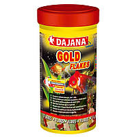 DAJANA GOLD FLAKES Корм ​​для золотых рыбок и декоративных карасей  в хлопьях 500 мл/100 г DP001C(5076)