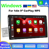 Универсальная автомагнитола 9016C Windows экран 9'' Carplay Bluetooth магнитола + Пульт на руль