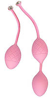 Розкішні вагінальні кульки PILLOW TALK — Frisky Pink з кристалом, діаметр 3,2 см, вага 49-75 гр