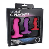 Набір вібромасажерів простати Nexus G-Play Trio Plus, макс діаметр 2,3-3,0-3,5 см, для новачків, фото 2