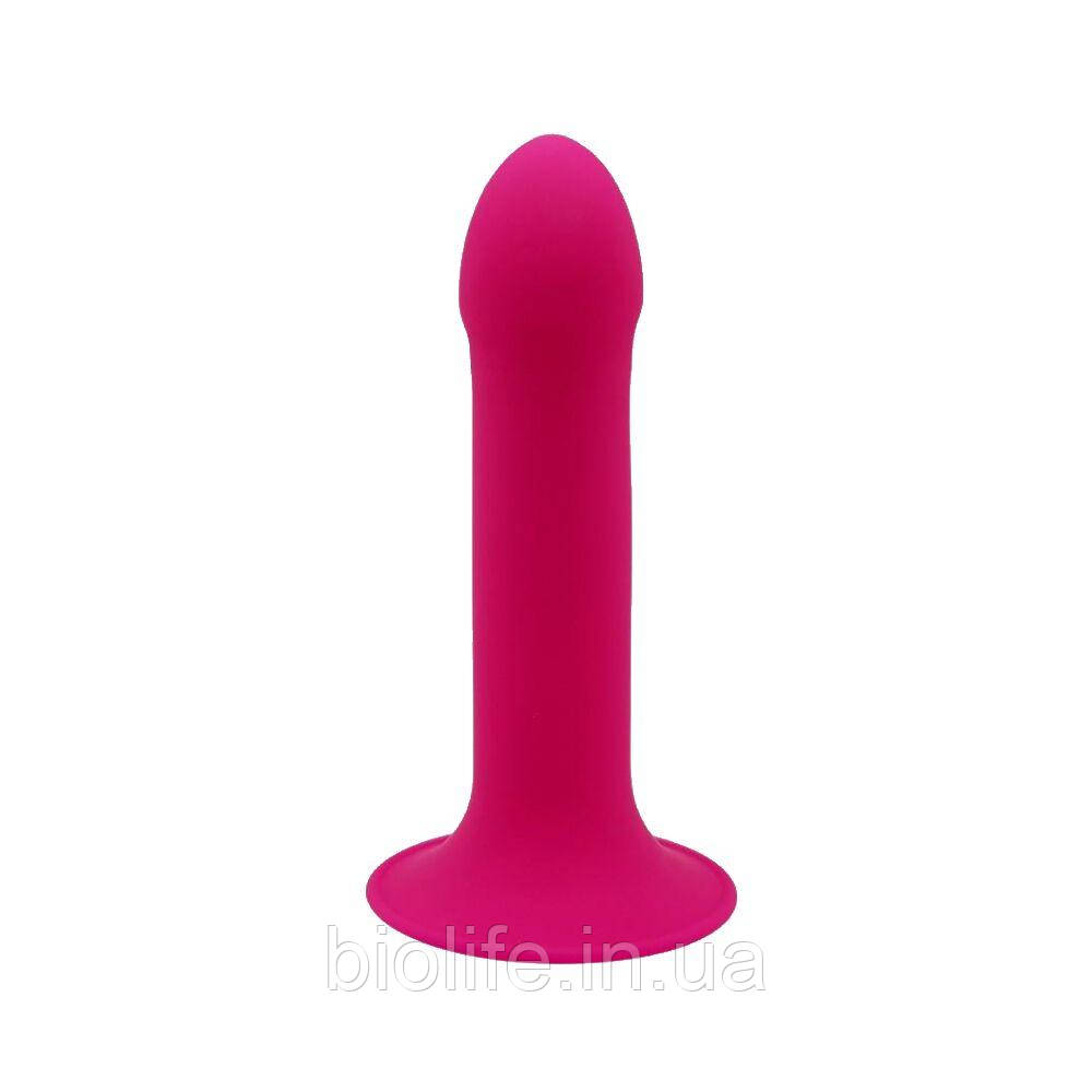 Дилдо з присоском Adrien Lastic Hitsens 2 Pink, чудово для страпона, макс діаметр 4 см, довжина 16,7 см