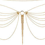 Ланцюжок на трусики або ліф Bijoux Indiscrets MAGNIFIQUE Waist Chain — Gold, прикраса на тіло, фото 2