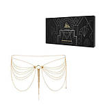 Ланцюжок на трусики або ліф Bijoux Indiscrets MAGNIFIQUE Waist Chain — Gold, прикраса на тіло, фото 4