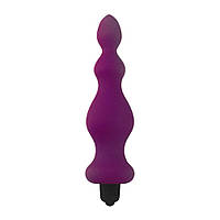 Анальний корок з вібрацією Adrien Lastic Bullet Amuse Purple, макс. діаметр 3,9 см