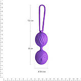 Вагінальні кульки Adrien Lastic Geisha Lastic Balls Mini Violet (S), діаметр 3,4 см, маса 85 г, фото 2