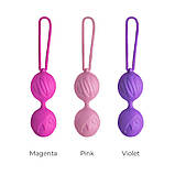 Вагінальні кульки Adrien Lastic Geisha Lastic Balls Mini Violet (S), діаметр 3,4 см, маса 85 г, фото 4