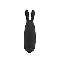 Вібропуля Adrien Lastic Pocket Vibe Rabbit Black зі стимулювальними вушками