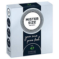Презервативи Mister Size — pure feel — 47 (3 condoms), товщина 0,05 мм