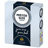 Презервативи Mister Size — pure feel — 53 (3 condoms), товщина 0,05 мм, фото 2