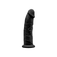 Фалоїмітатор SilexD Robby Black (MODEL 2 size 6in), двошаровий, силікон + Silexpan, діаметр 3,5 см
