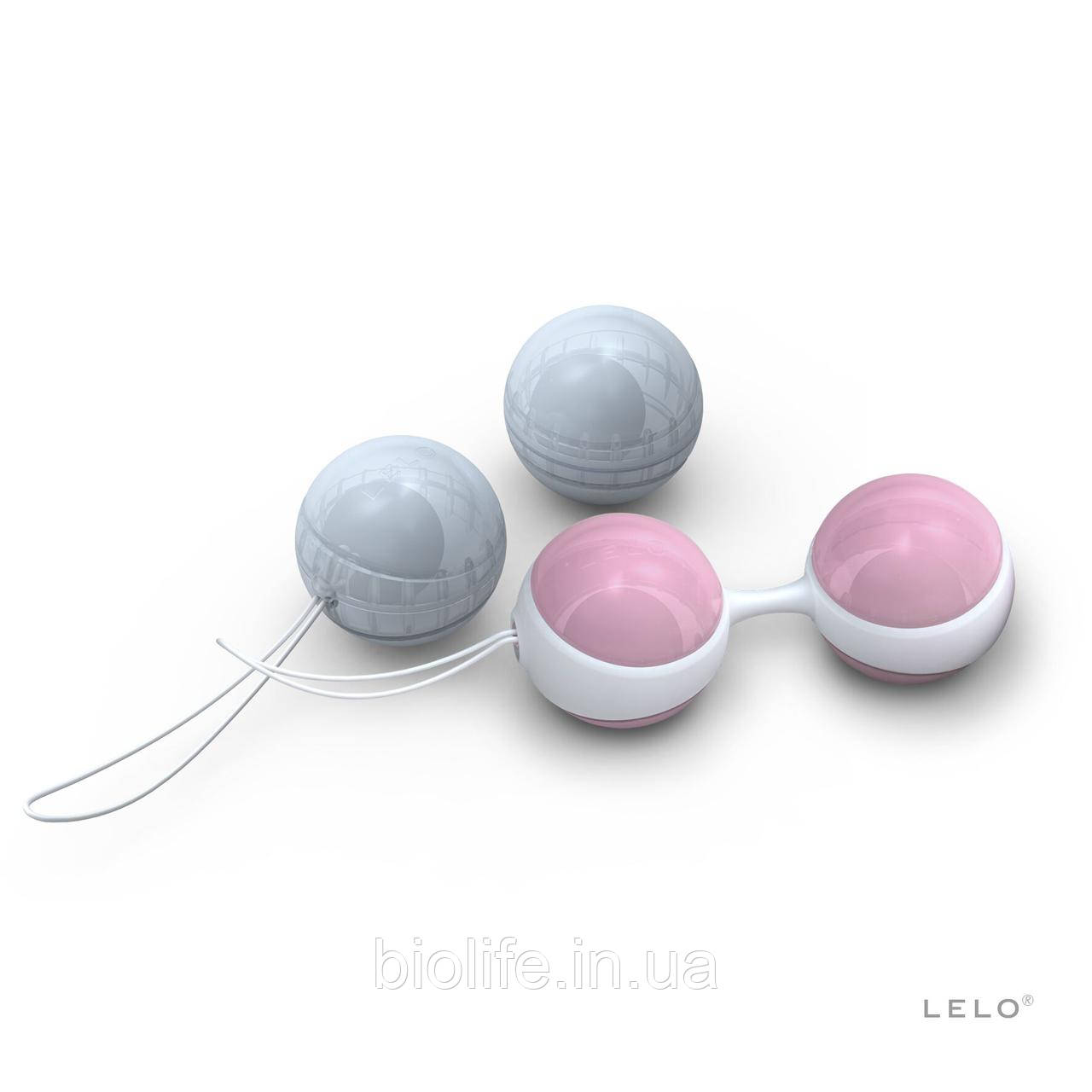 Набір вагінальних кульок LELO Beads Mini, діаметр 2,9 см, змінюючи навантаження, 2х28 і 2х37 г