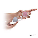 Набір вагінальних кульок LELO Beads Mini, діаметр 2,9 см, змінюючи навантаження, 2х28 і 2х37 г, фото 2