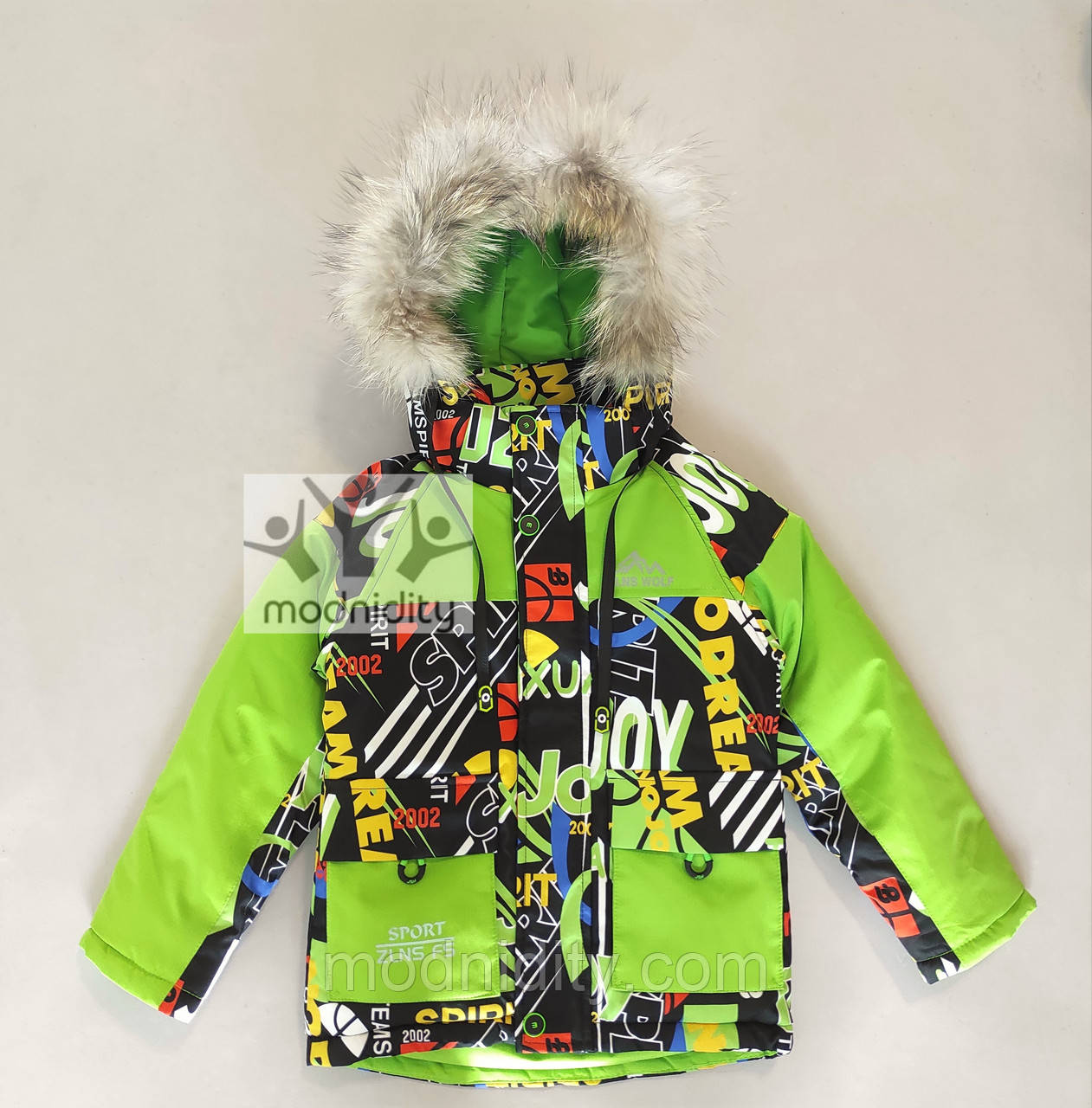Зимова куртка дитяча для хлопчика на 3 4 5 років "Джой" тепла курточка з флісовою підкладкою