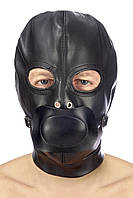 Капюшон із кляпом для БДСМ Fetish Tentation BDSM hood in leatherette with removable gag