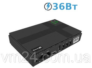 Mini UPS Джерело безперебійного живлення 5V/2A, DC9V/1ADC 12V/1A DC1018P-36Вт ровтер модем комутатор-10400 мА