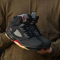 Кроссовки мужские Nike Air Jordan Retro 5 Gore-Tex, Найк Аир Джордан 5 нубуковые, код IN-1503