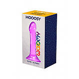 Дилдо Wooomy Mooosy, з присоском, сумісний із трусиками для страпона, довжина 18 см, діаметр 4,5 см, фото 2