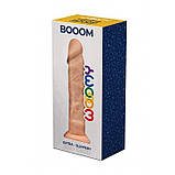 Фалоїмітатор Wooomy Booom, з присоском, сумісний із трусиками для страпону, 19,3х4,3 см, фото 2